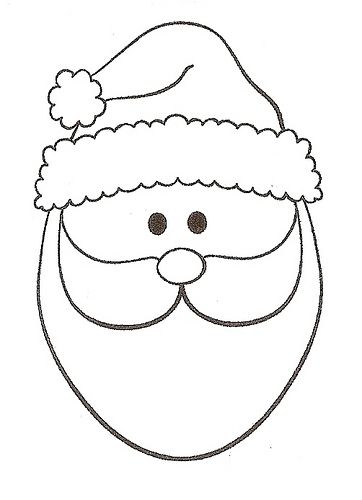 Santa Face | Ornament, Santa ...