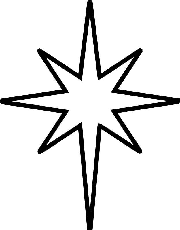 Best Photos of Star Of Bethlehem Drawing - Bethlehem Star Template ...