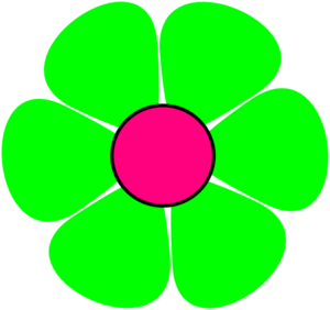 Lime Green Flower Clipart