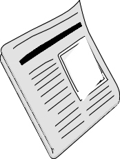 Clipart newspaper article