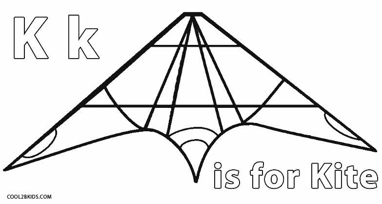 Printable Kite Coloring Pages For Kids | Cool2bKids
