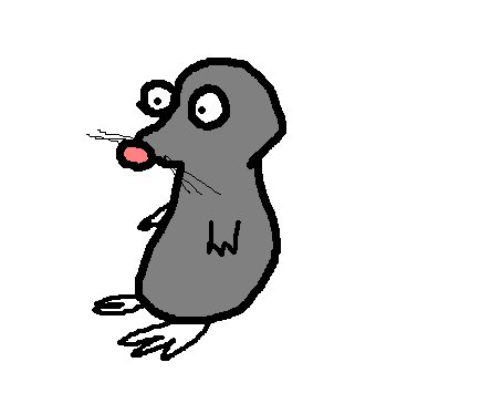 Cute mole animal clipart