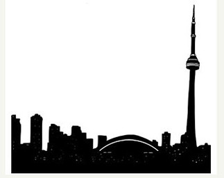 Toronto Skyline Silhouette Clipart - Free to use Clip Art Resource