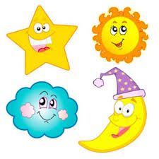 Sun moon stars clip art