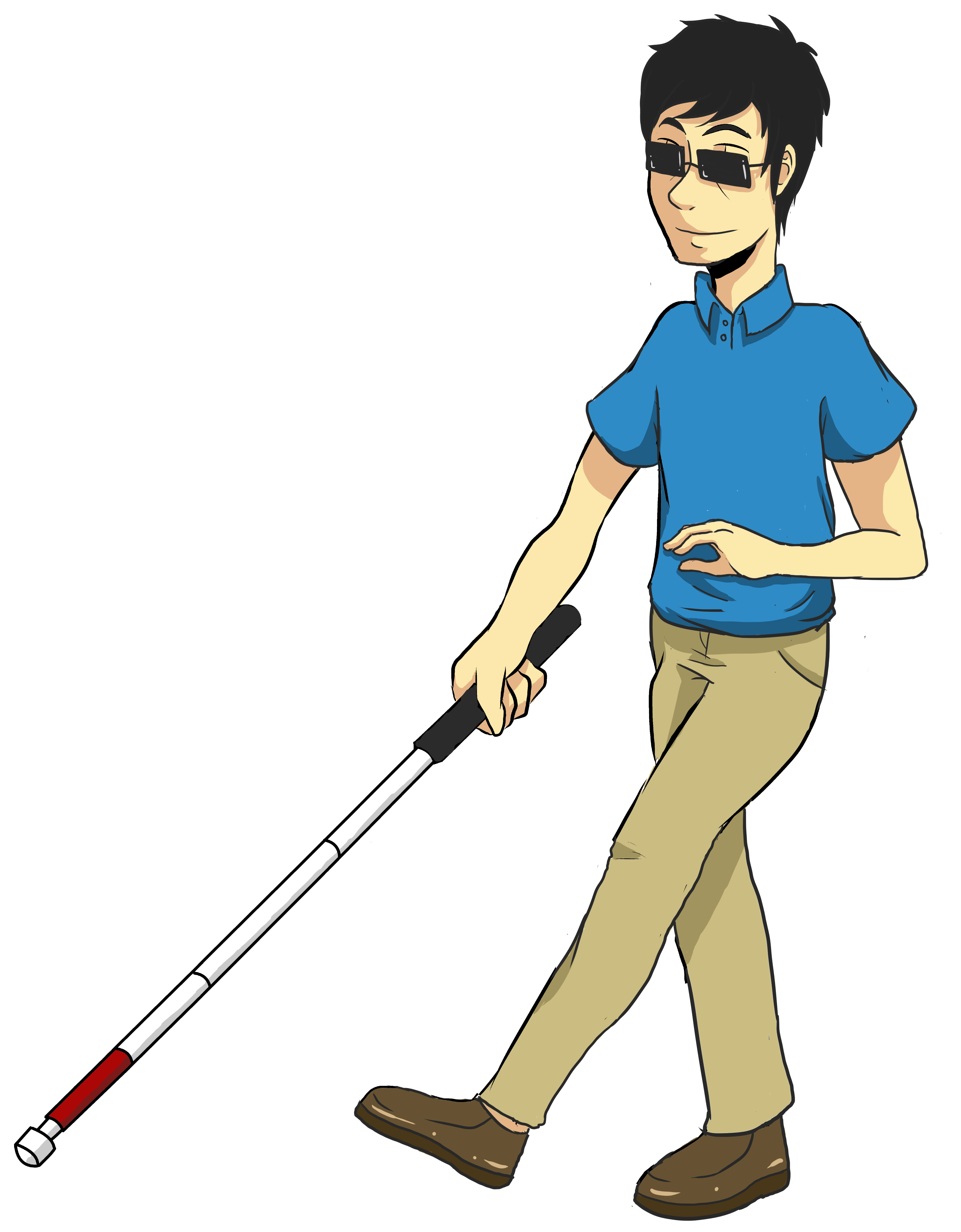 Blind Man Clipart