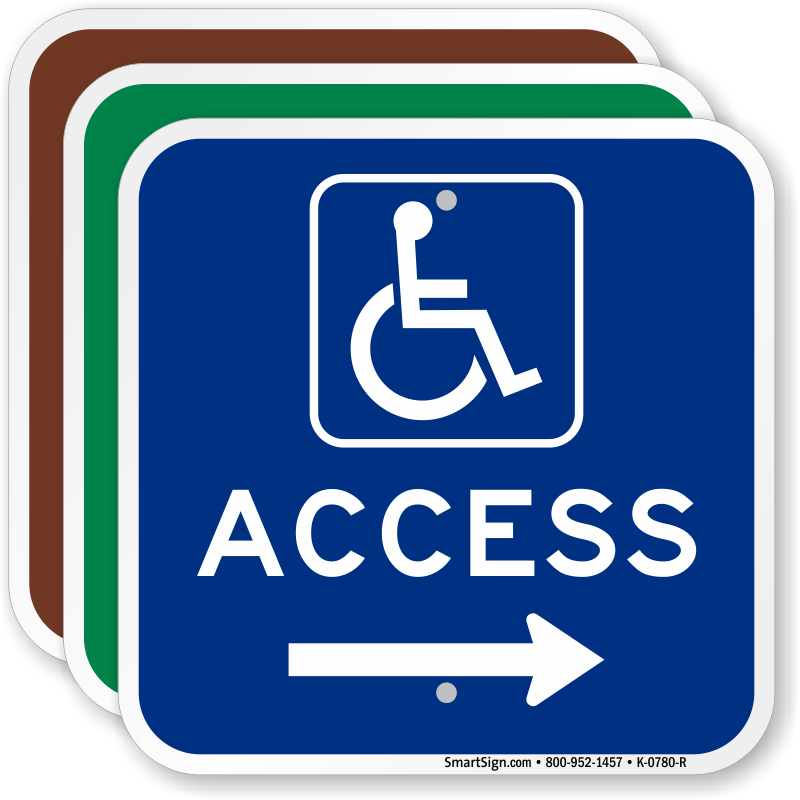 Wheelchair Access Signs