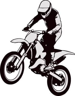 Motocross Clip Art Vetor E Ilustração 398 Clipart De