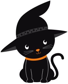 Cute Halloween Cat Clipart