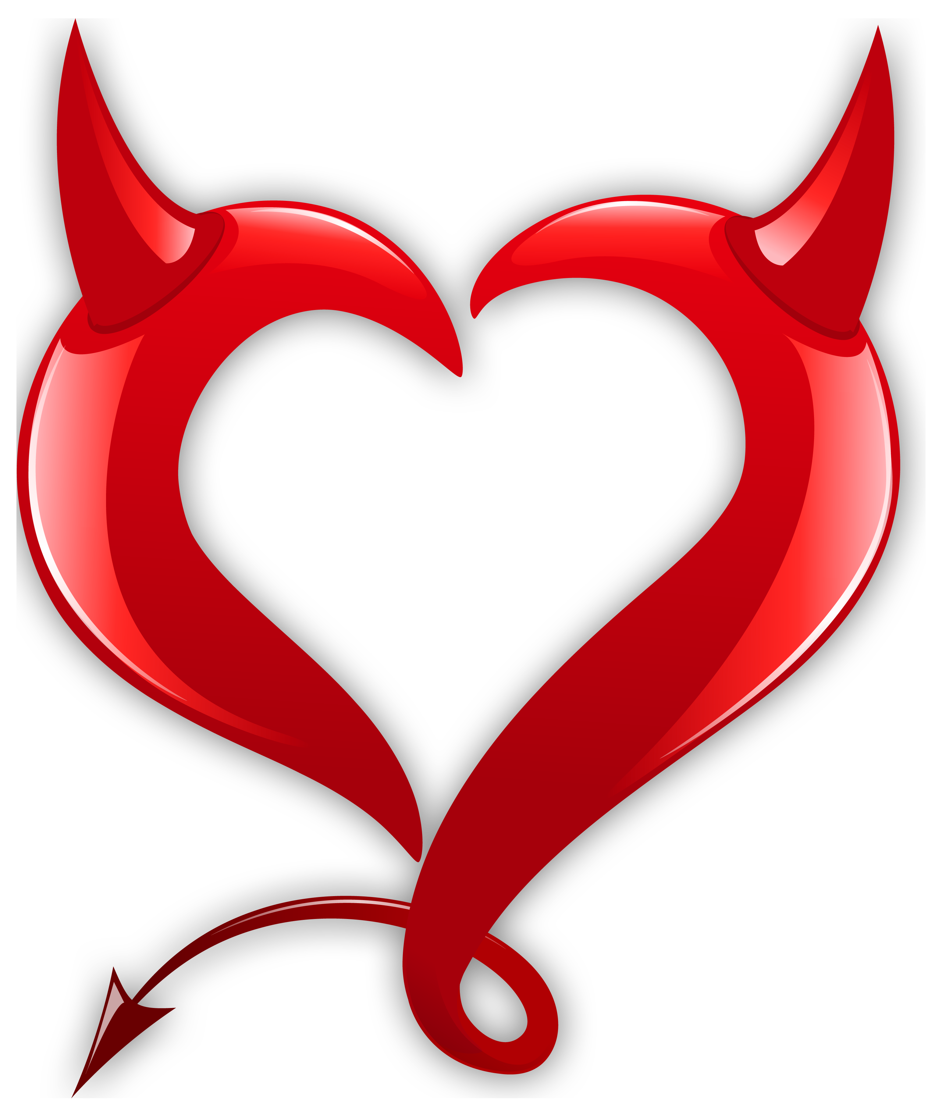 Devil Heart PNG Clipart Picture
