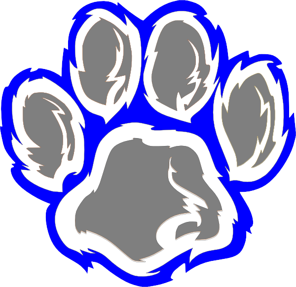 Wildcat Paw Print Clip Art