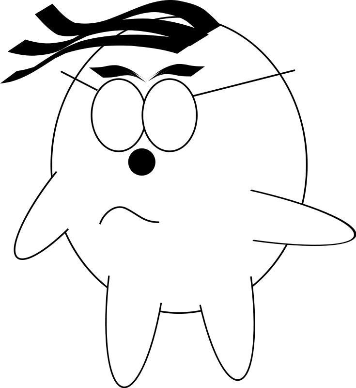 Clipart - Three Emotions of Cartoon