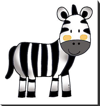 Baby zebra clipart