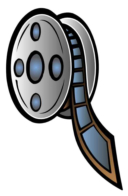 Movie film reel clipart