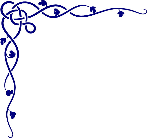 Blue Corner Border Clipart - Free Clipart Images