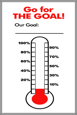 Printable Fundraising Goal Thermometer Template | Women Health