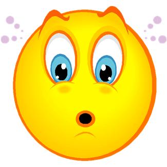 Surprised Face Emoticon