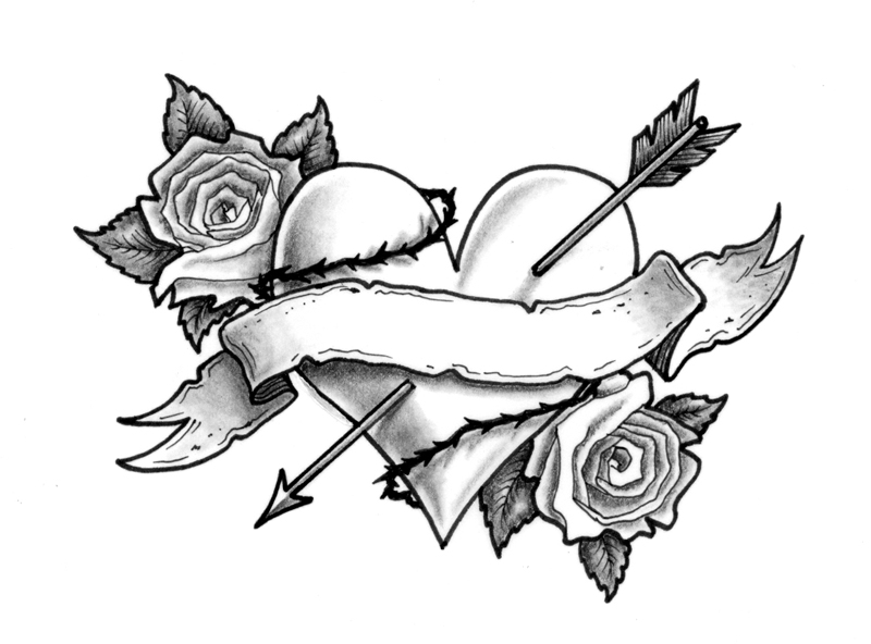 ideas | Rose Drawings, Coloring Pages and Sacred Heart T…