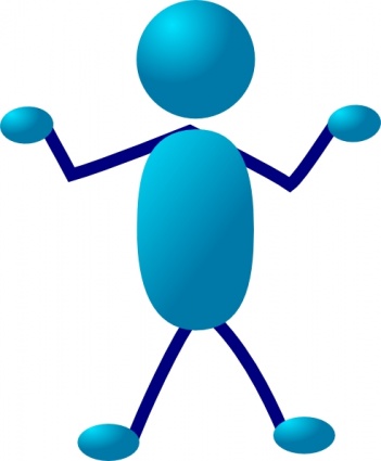 Stick Man Amazed clip art vector, free vector images