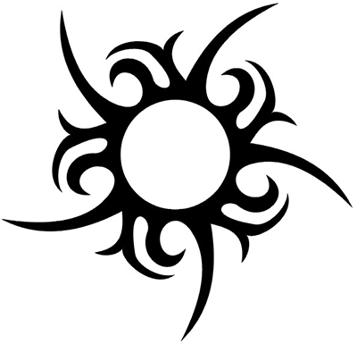 65 Sun Tattoos | Tribal Sun Tattoo Designs