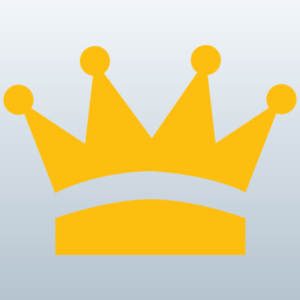 King's Crown Symbol 3D Model Made with 123D Clip Art