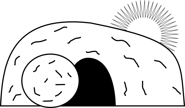 Empty Tomb clip art - vector clip art online, royalty free ...