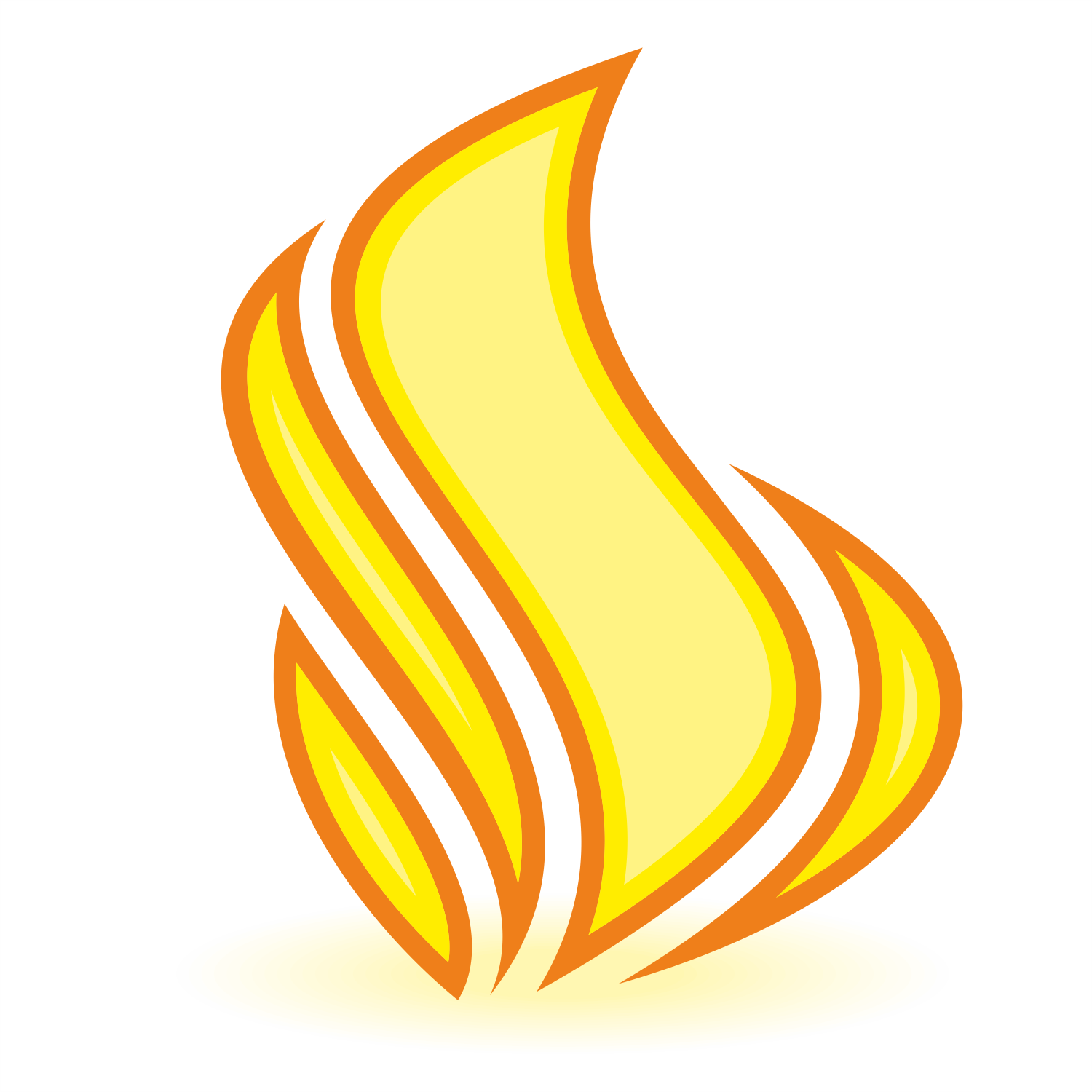 Vector for free use: Vector fire