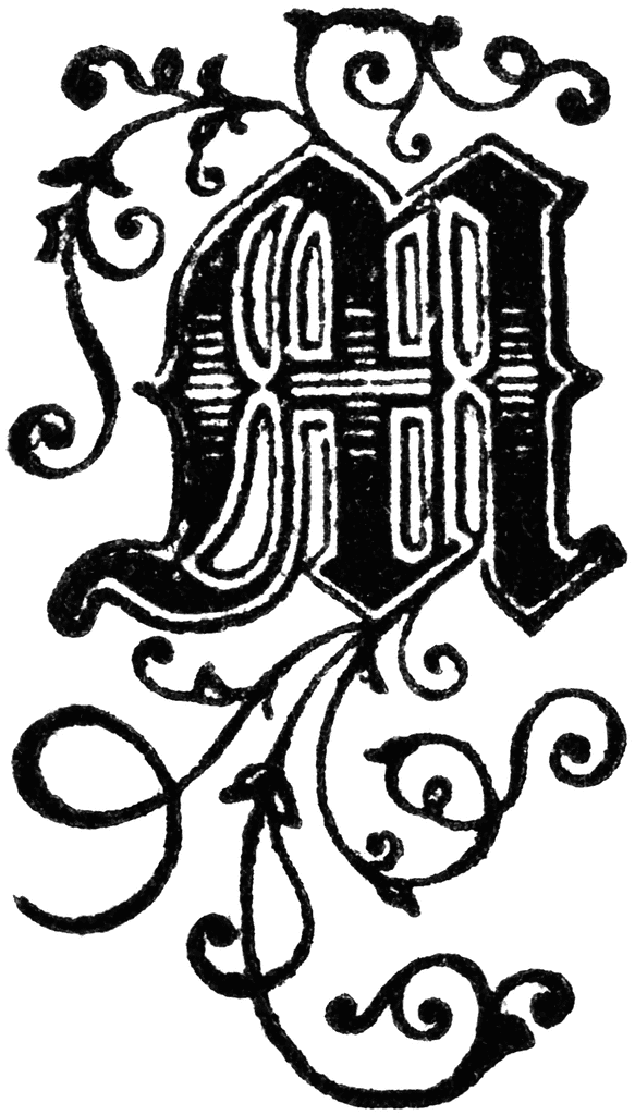 Decorative Letter M | ClipArt ETC