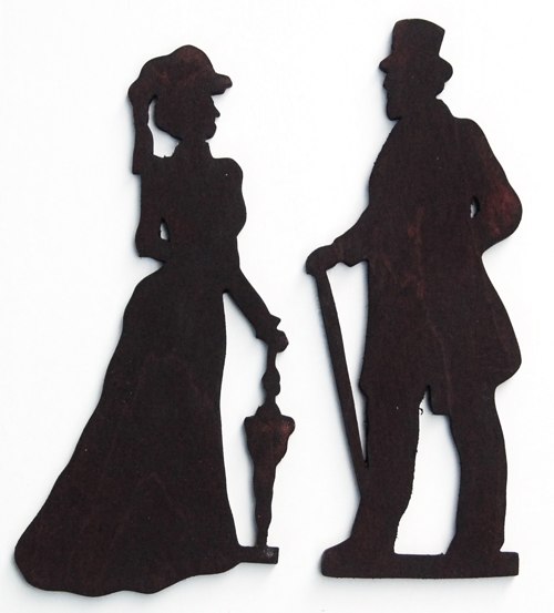 Victorian Restroom Sign Sets Men Women Gents Ladies sign