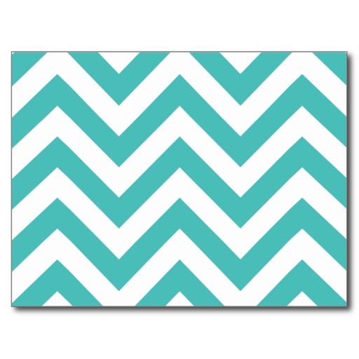 Zigzag Chevron Pattern in light blue Postcards from Zazzle.