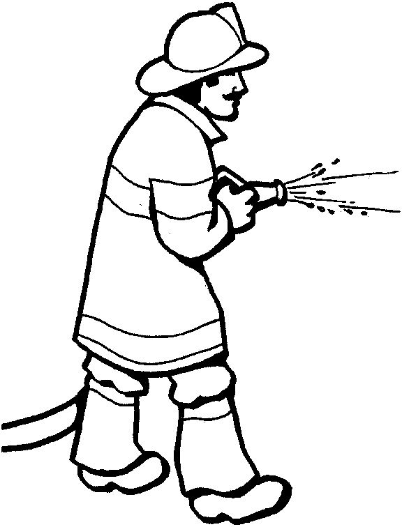 Fireman Hat Coloring Pages