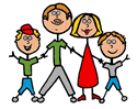 Stick Figure Family Clipart