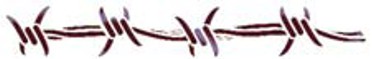 Totally Tattoo Body Art Stencils - Barbed Wire Band