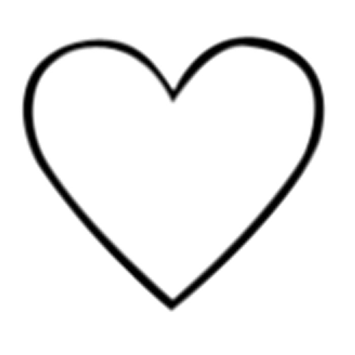 Wide Heart Design Stamp, 6.5mm Character