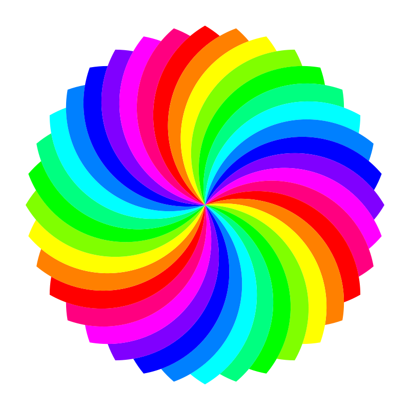 36 football petal flower 12 color Free Vector