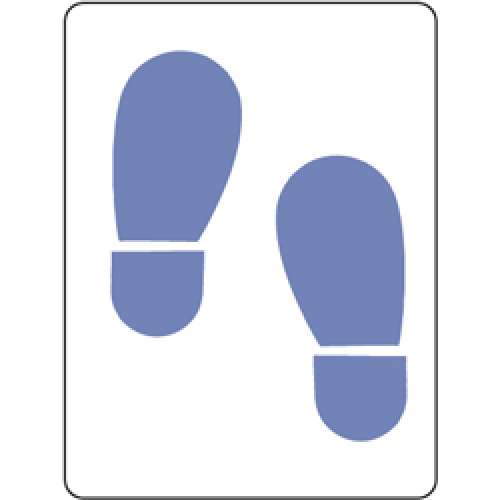 Safety Stencils Shoeprint Symbol 600 x 450mm