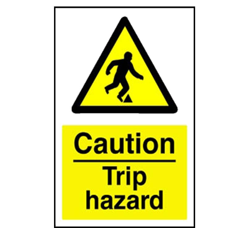 Photoluminescent Signs - Caution Trip Hazard - 200mmx300mm - Self ...