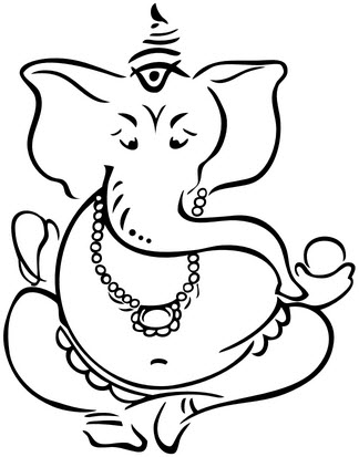 Ganesh Line Drawing - ClipArt Best