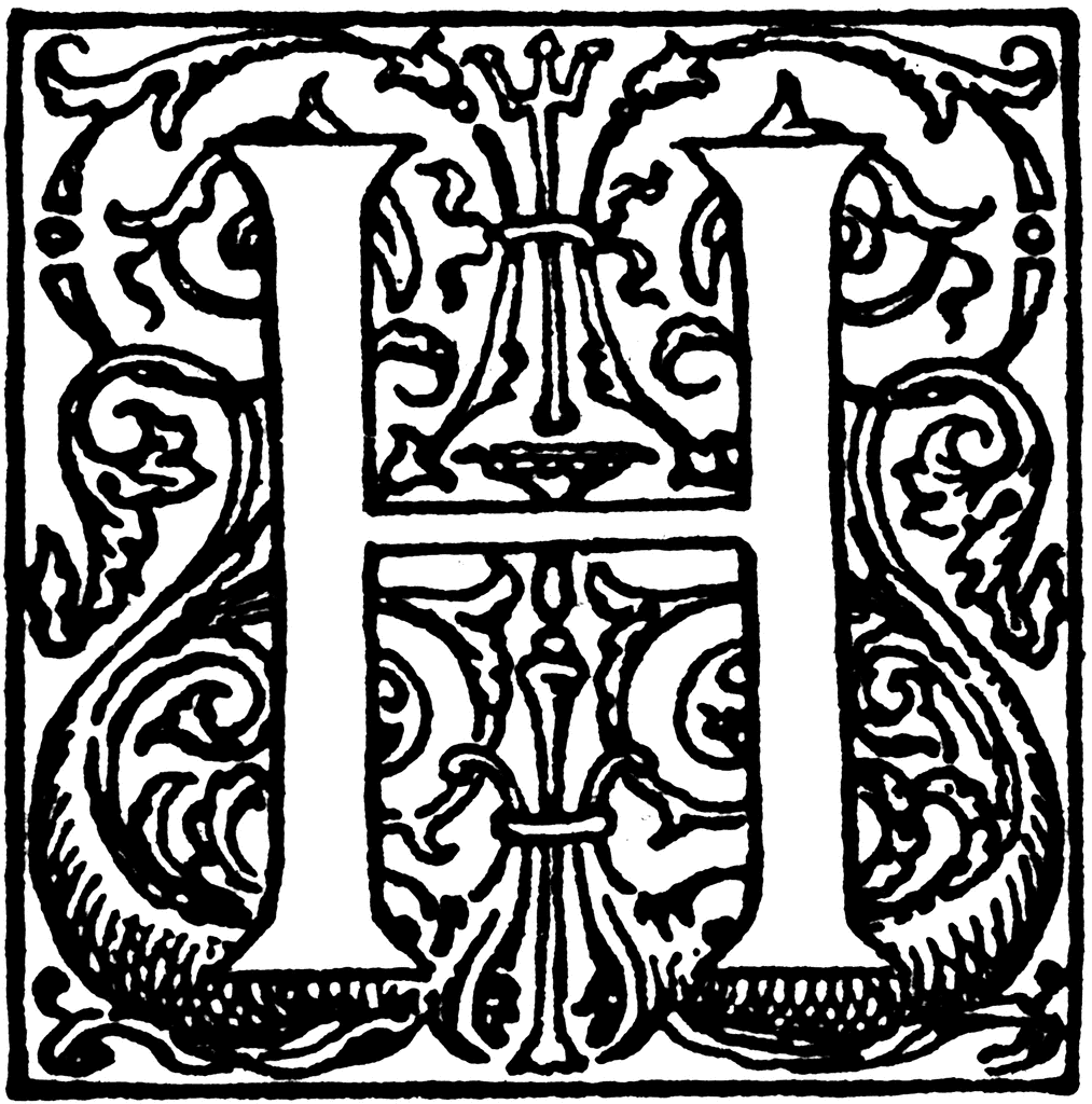 Decorative Letter H | ClipArt ETC