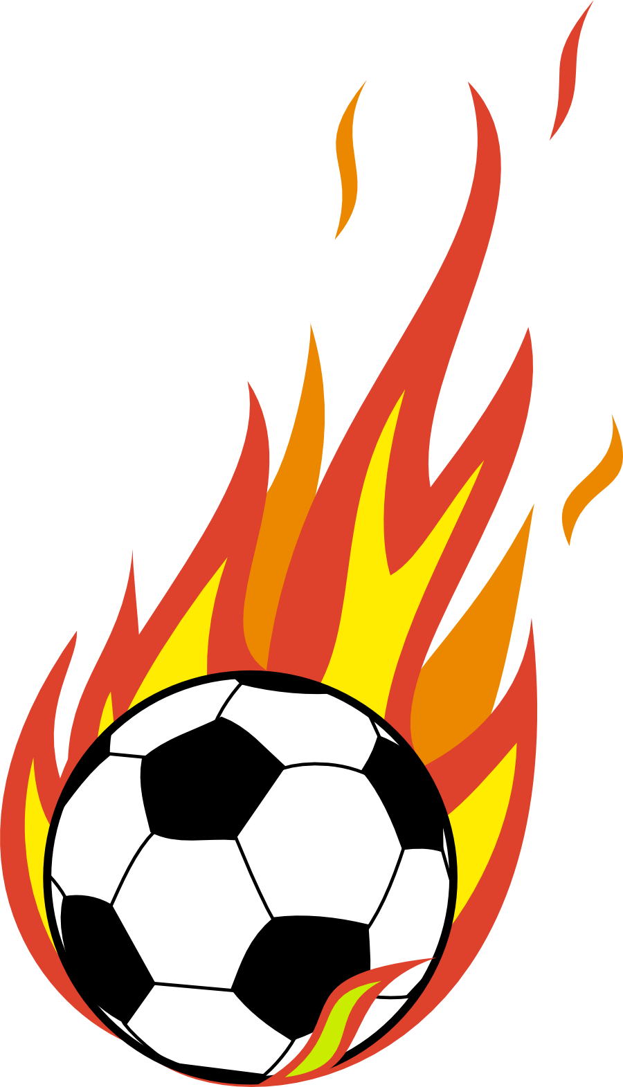 Flaming Soccer ball