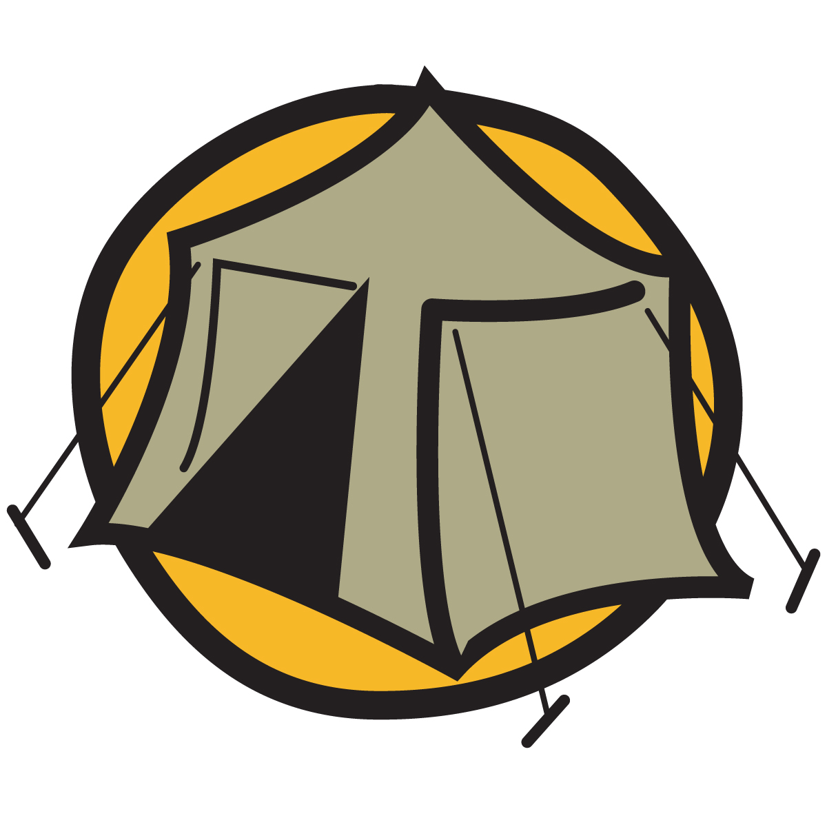 Black And White Campfire Clipart - Free Clipart Images