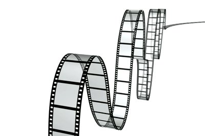 3D rotating film reel. Seamlessly loops with a built in alpha ...