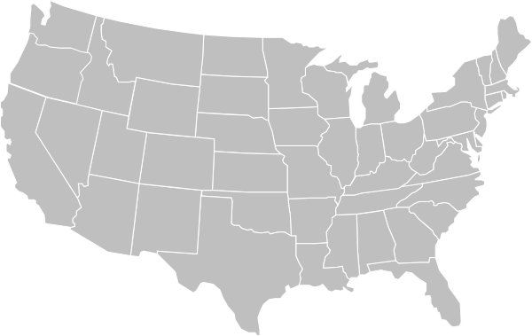 Blank Gray Usa Map White Lines Clip Art - vector clip ...