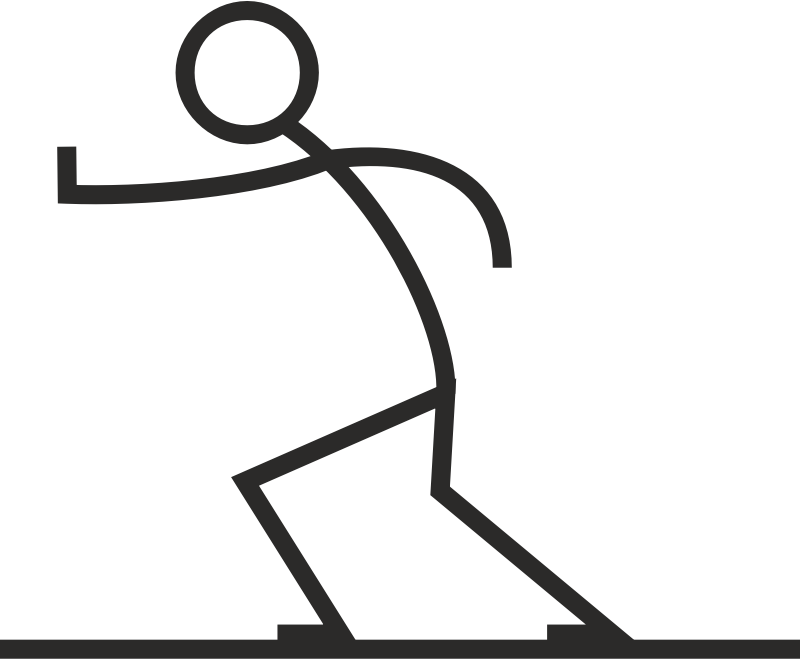 Clipart - Stick figure pushing