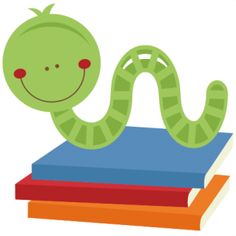 Book Worm Clip Art - Tumundografico