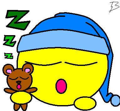 Clipart sleepy smiley