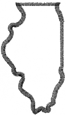 Mediterranean Designs Embroidery Design: Illinois Outline 1.93 ...