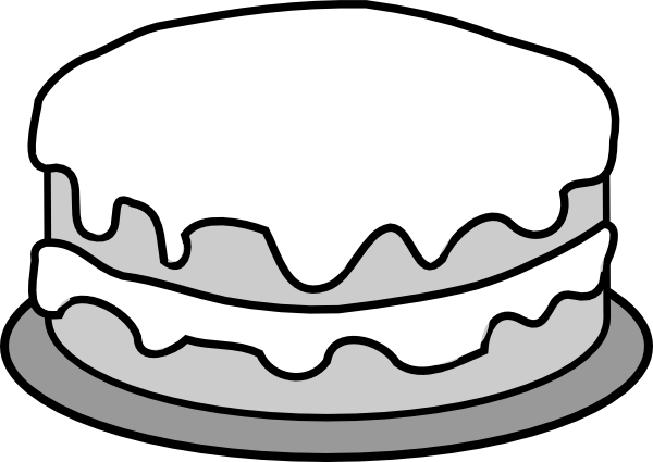 Cake clipart outline