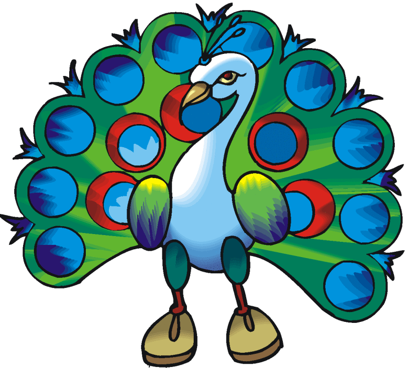 Peacock clip art free