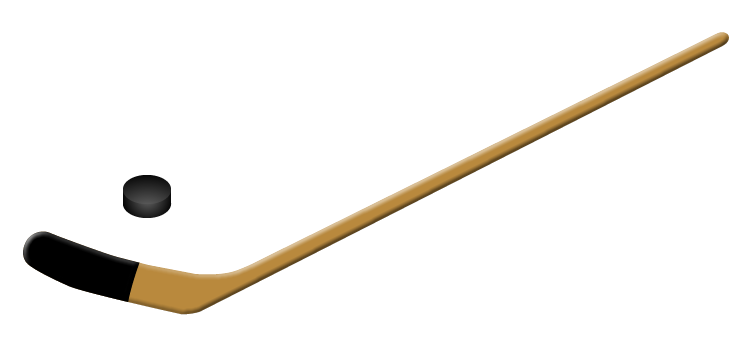 Puck And Hockey Stick Clipart