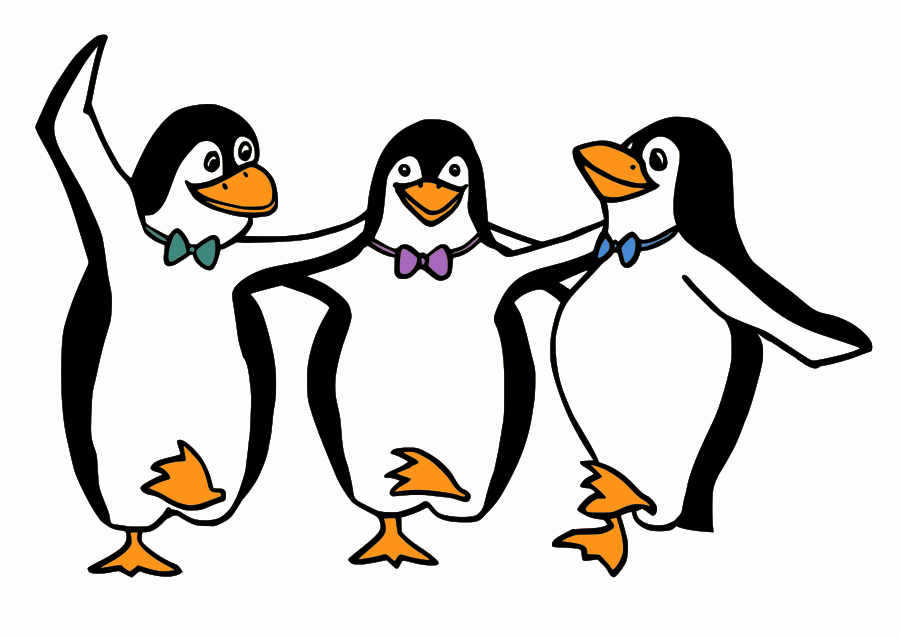 Penguin Clip Art Black And White - Free Clipart Images